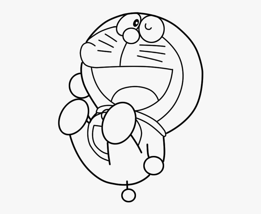 Tranh Tô Màu Doraemon - Doraemon Line, Transparent Clipart