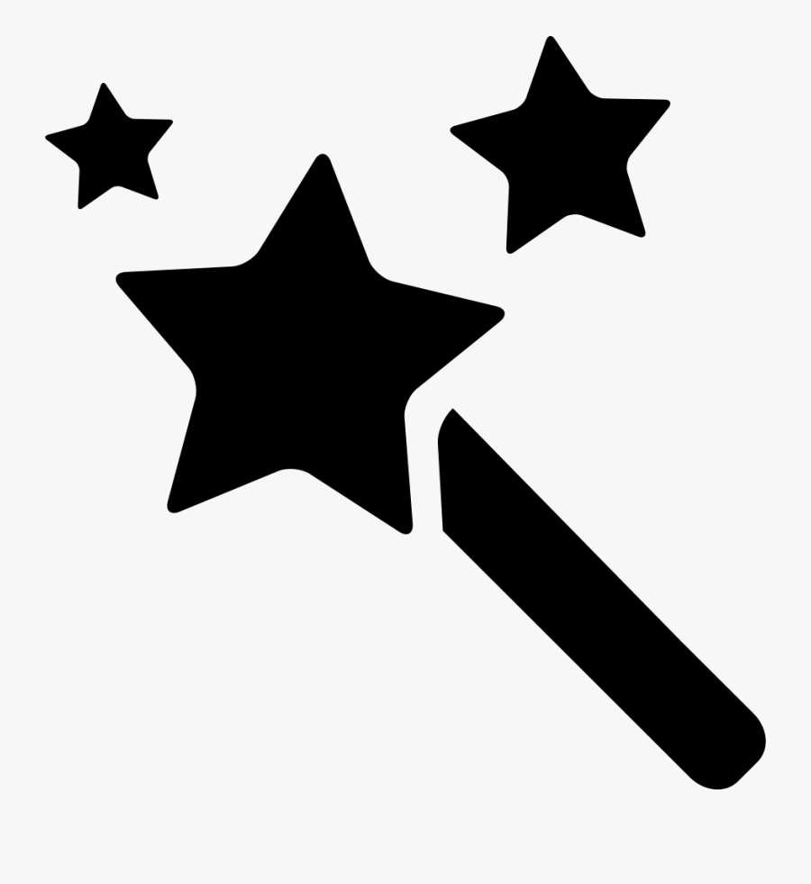 Magic Stick With Stars - Magic Stick Icon, Transparent Clipart