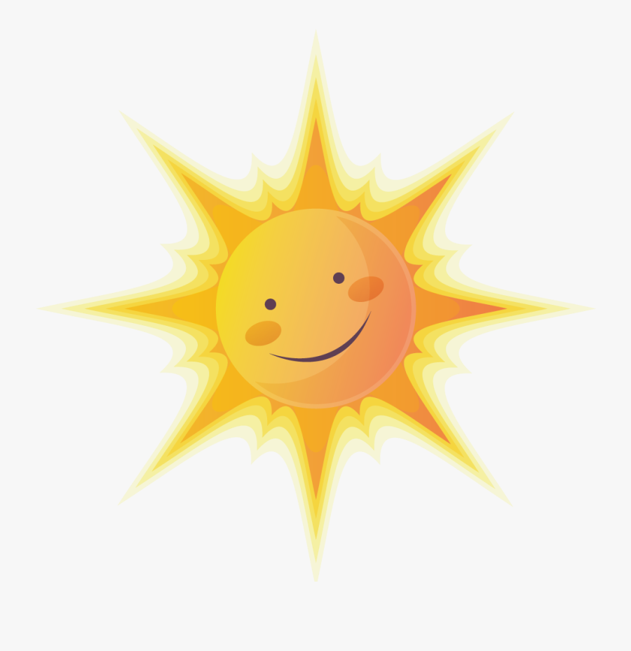 Drawing Cartoon Clip Art - Clip Art Realistic Sun, Transparent Clipart