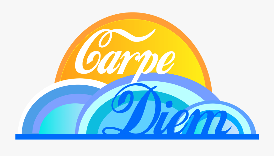 Yellow Blue Carpe Diem Free Picture - Coca Cola, Transparent Clipart