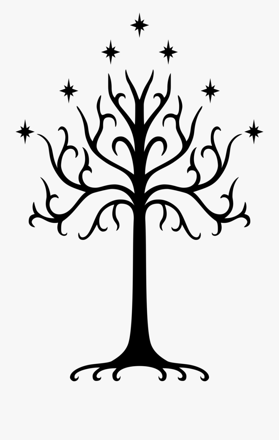 Collection Of Free Smaug Drawing Hobbit Movie Download - Gondor Tree, Transparent Clipart