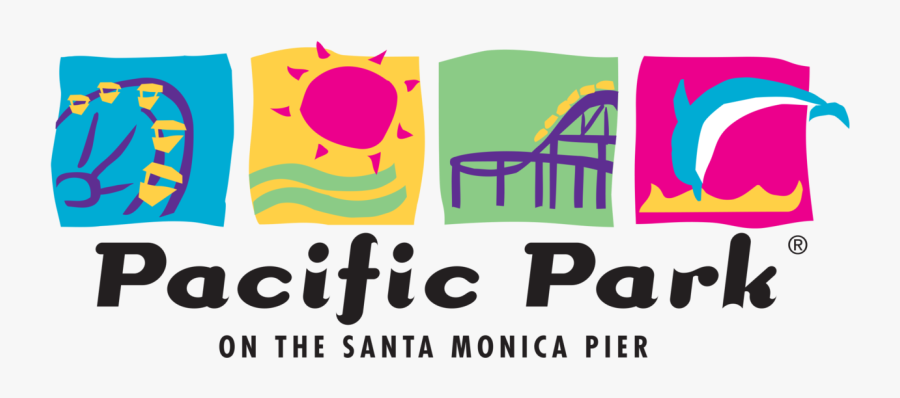 Santa Monica Pier Pacific Park Logo, Transparent Clipart