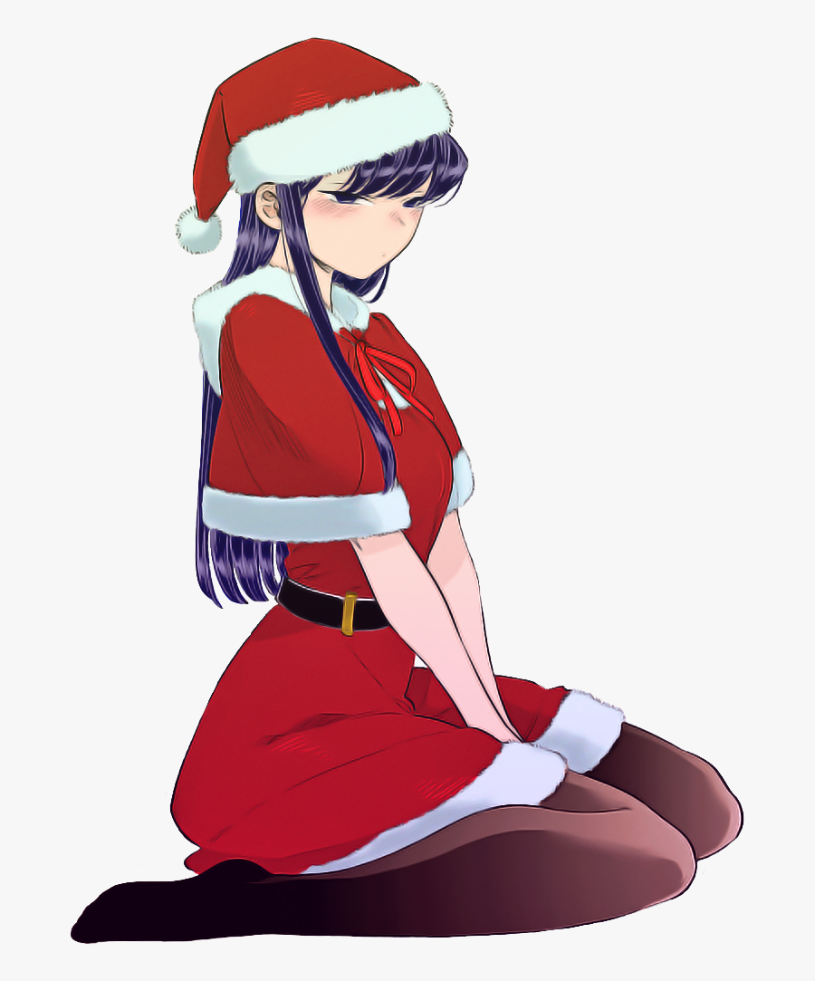 Red Sitting Fictional Character Santa Claus Vision - Komi San Phone Background, Transparent Clipart