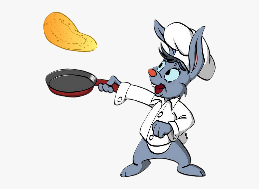 Cuisinier Png, Lapin, Crêpes Party - Chef Cooking Pancakes Cartoons, Transparent Clipart
