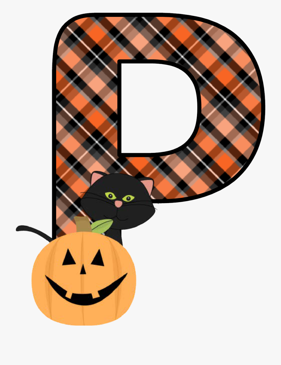 Halloween Alphabet Letters Printable, Transparent Clipart