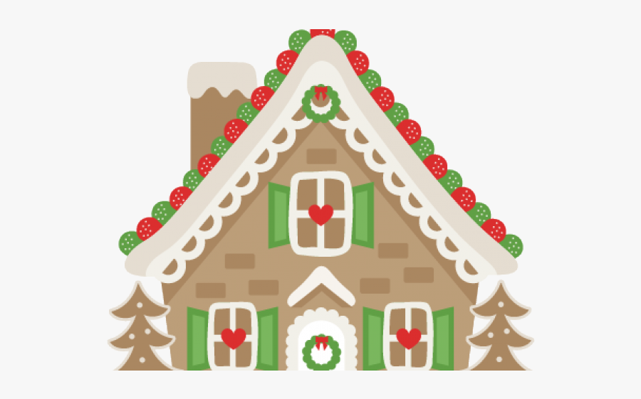 Gingerbread Train Cliparts - Gingerbread House Clipart Png, Transparent Clipart