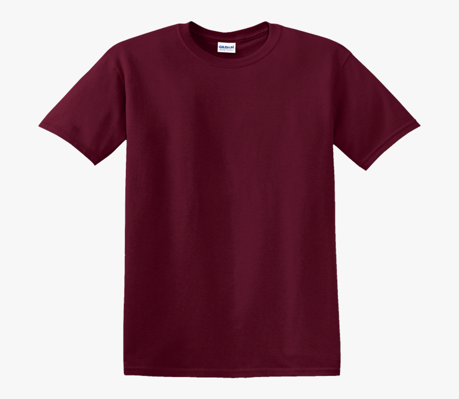 Maroon - Plain Maroon Shirt Front, Transparent Clipart