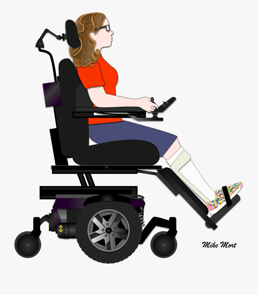 The Squeaky In Loving - Cerebral Palsy Power Wheelchair, Transparent Clipart