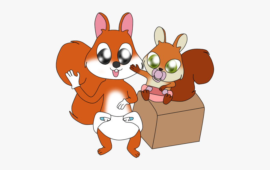 Clipart Squirrel Baby Squirrel - Over The Hedge Hammy In A Diaper, Transparent Clipart