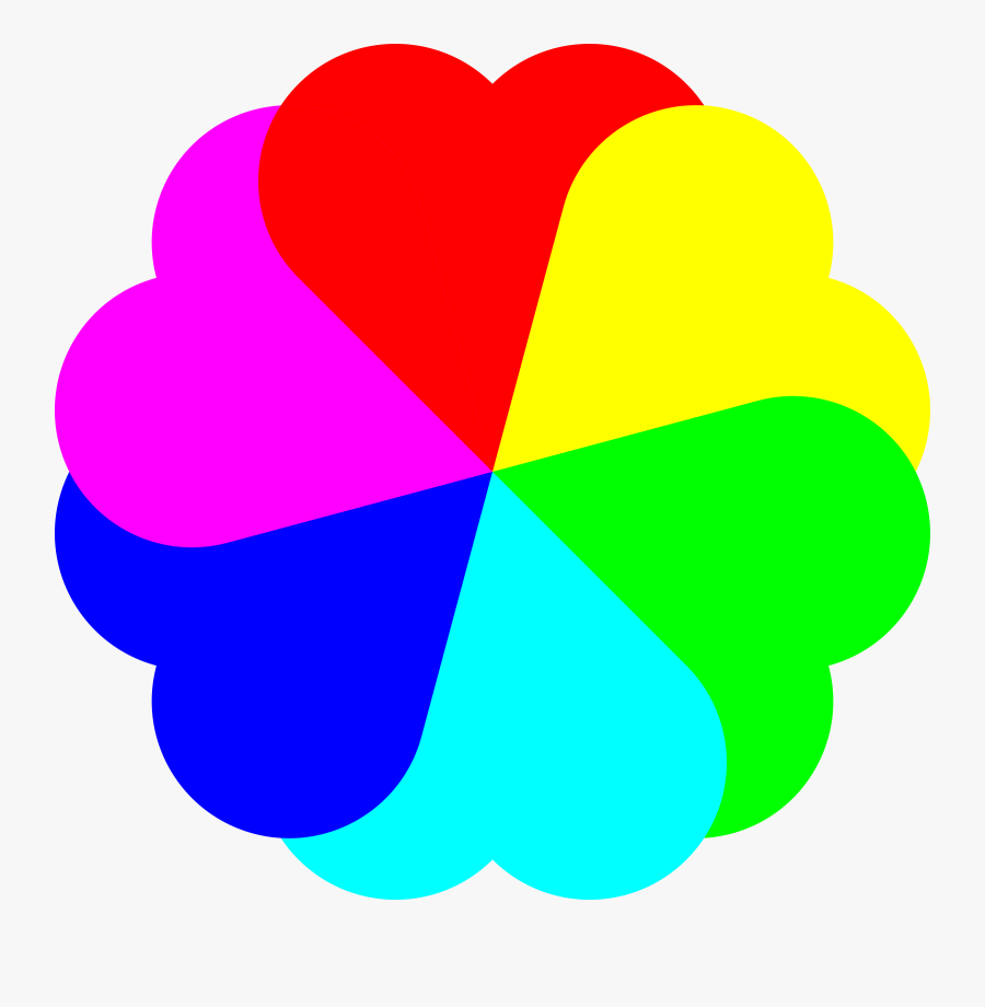 Coloring Book Computer Icons Rainbow Heart - Colours Clipart, Transparent Clipart