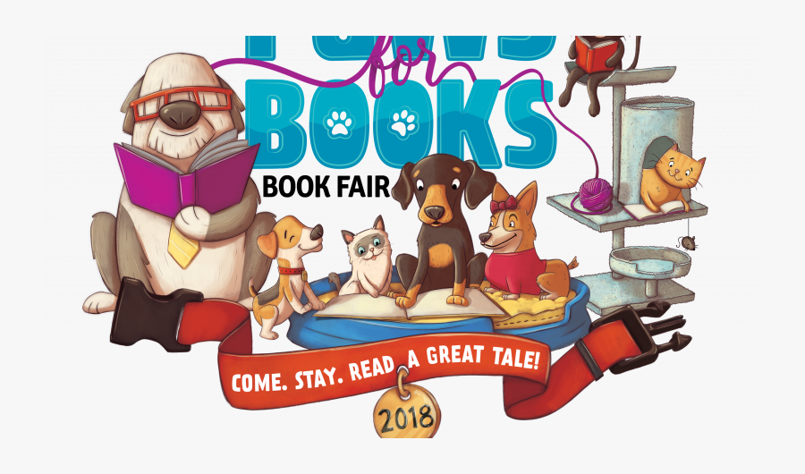 Paws For Books Book - Paws For Books Book Fair, Transparent Clipart