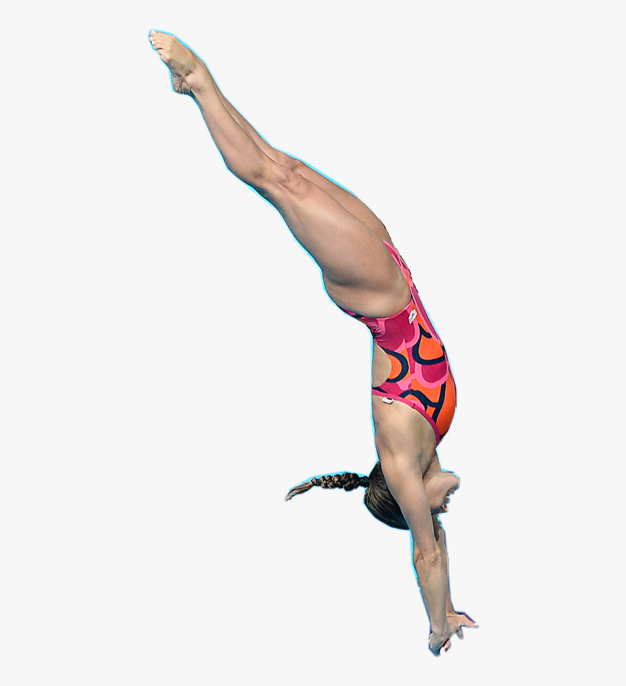 Tuffo Dip Swimmer Nuotatrice Female Freetoedit - Athlete, Transparent Clipart