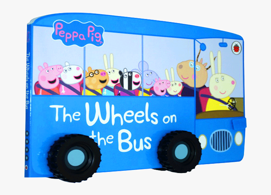 Peppa Pig The Wheels On The Bus The Bus On The Bus - Peppa Pig Wheels On The Bus Book, Transparent Clipart