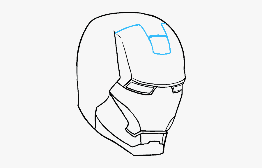 Ironman Drawing Detail - Iron Man Drawings Easy, Transparent Clipart
