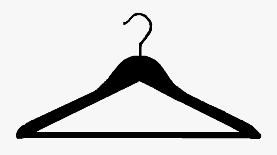 Hanger Transparent Fancy - Silhouette Of A Clothes Hanger, Transparent Clipart