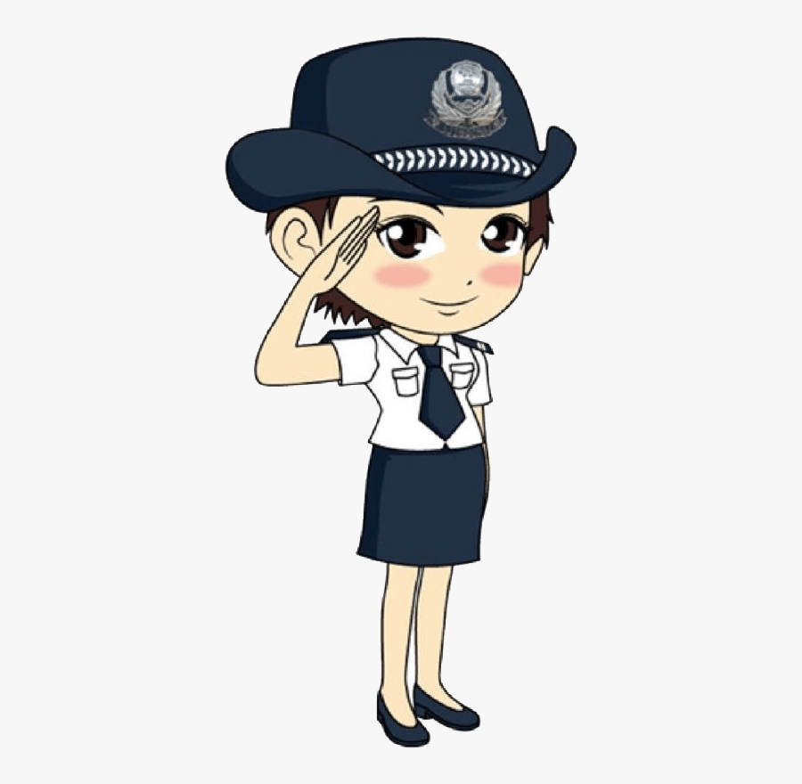 Police Salute Clipart 3 By Rhonda - Imagenes De Una Policia Mujer Animado, Transparent Clipart