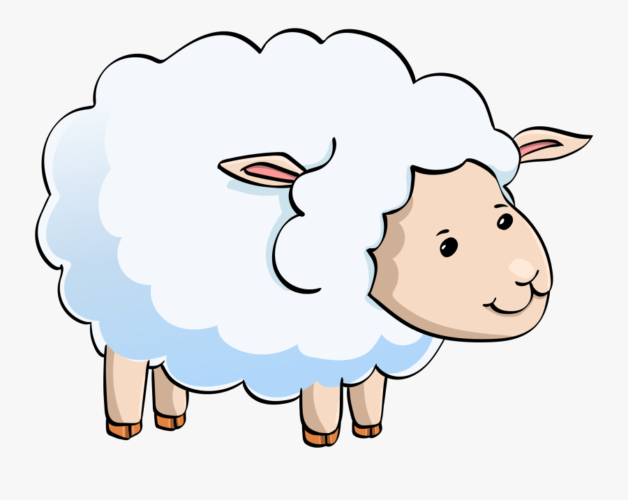 Transparent Cute Sheep Clipart - Lamb Clipart Transparent Background Free, Transparent Clipart