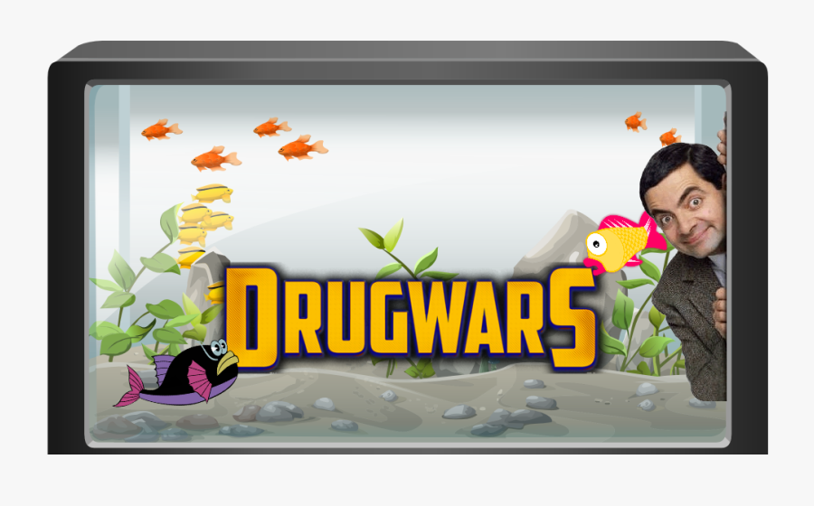 Bean & Other Famous People Playing Drugwars Something - Fish Aquarium Vector Png, Transparent Clipart