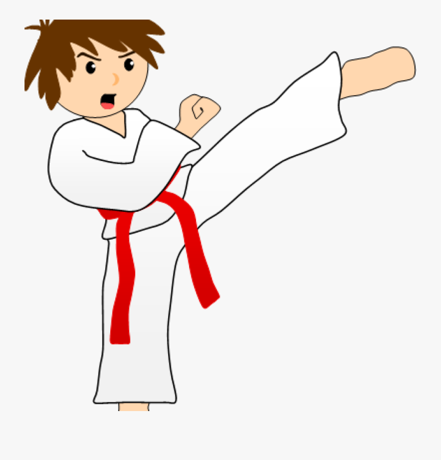 Clip Art Clipart Kicking - Taekwondo Sparring Clipart, Transparent Clipart