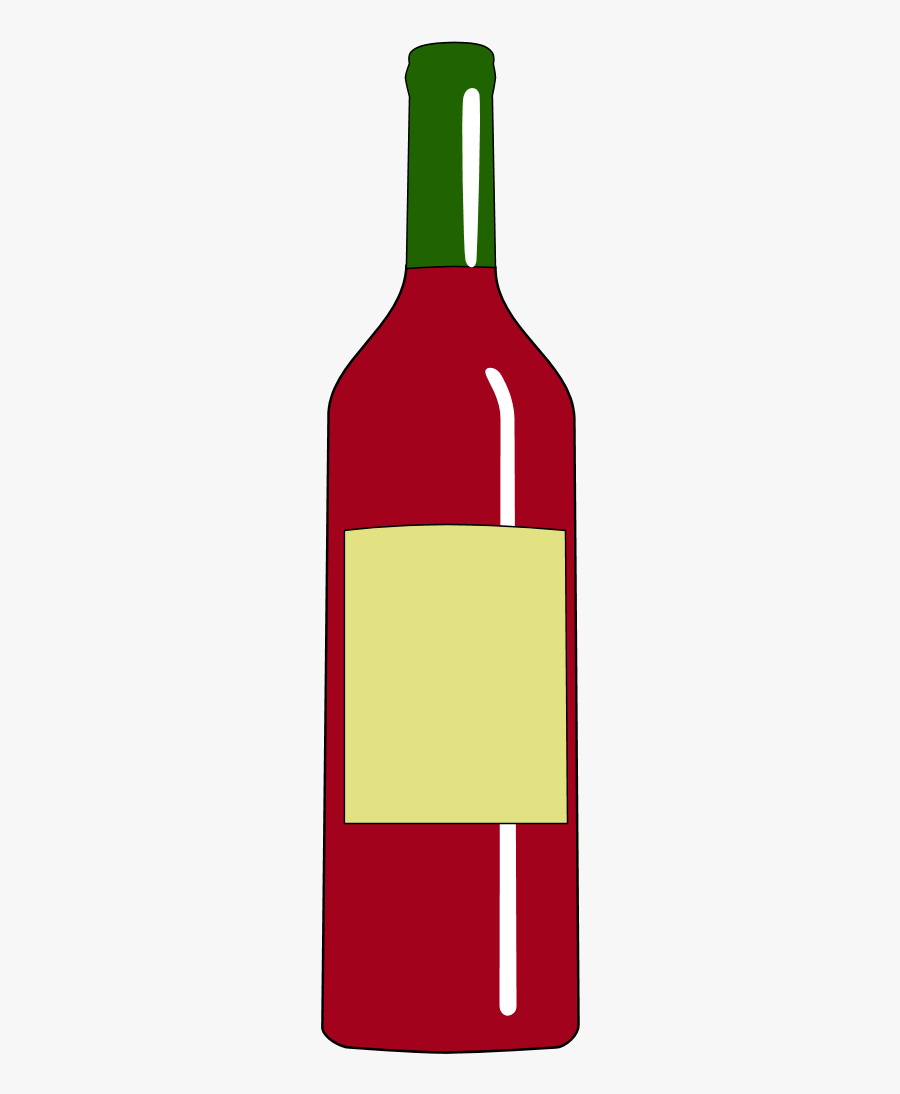 A Bottle Of Wine, Transparent Clipart