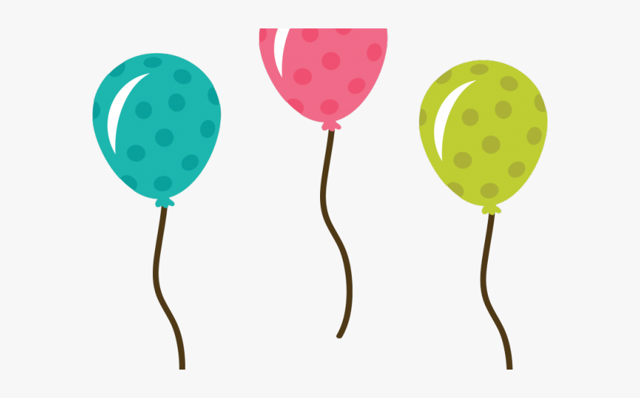 Balloons Cute Happy Birthday, Transparent Clipart