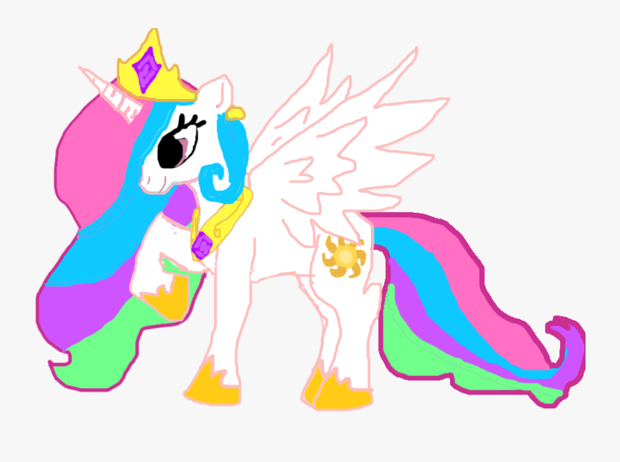 Princess Celestia With Crown And Royal Crest By Missluckychan29 - Portable Network Graphics, Transparent Clipart
