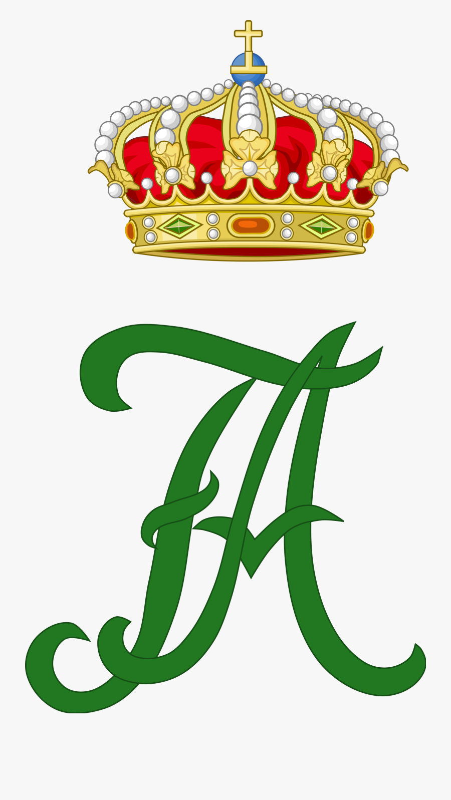 Royal Monogram Of King Frederick Augustus Iii Of Saxony - King George ...