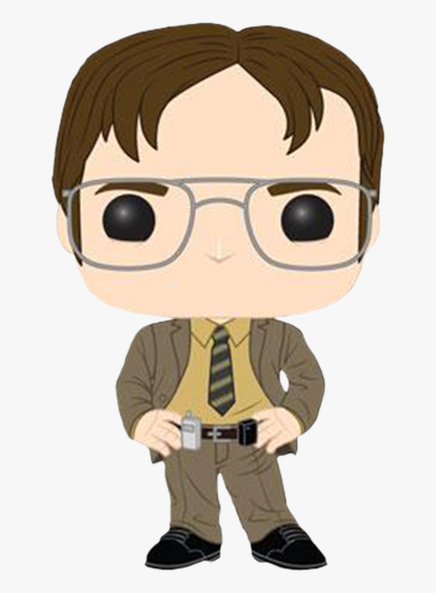 Dwight Schrute Pop Vinyl Figure - Office Funko Pop, Transparent Clipart