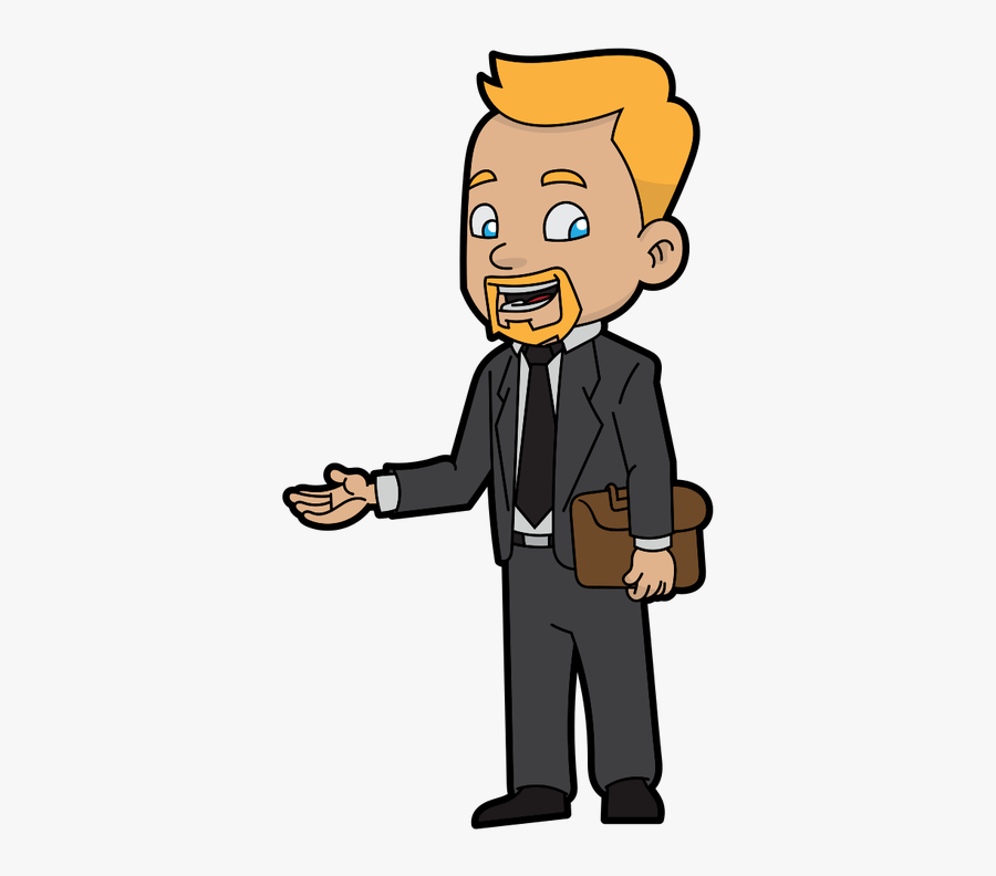 Businessman Clipart Standing - Cartoon White Collar Job, Transparent Clipart