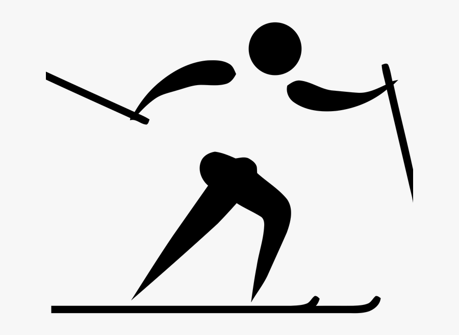 Pictograma Esqui, Pictograma De Esportes Olímpicos - Cross Country Skiing Clipart, Transparent Clipart