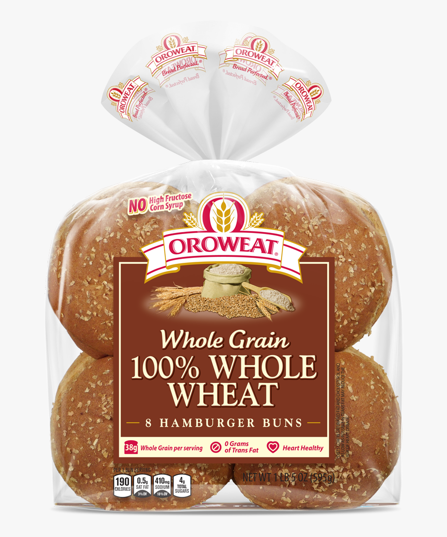 Whole Grain Bun, Transparent Clipart
