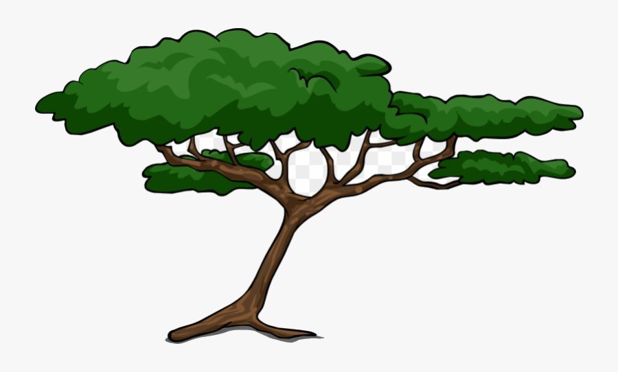 Safari Trees Tree Clipart Acacia Transparent Png - African Safari Tree Silhouette, Transparent Clipart