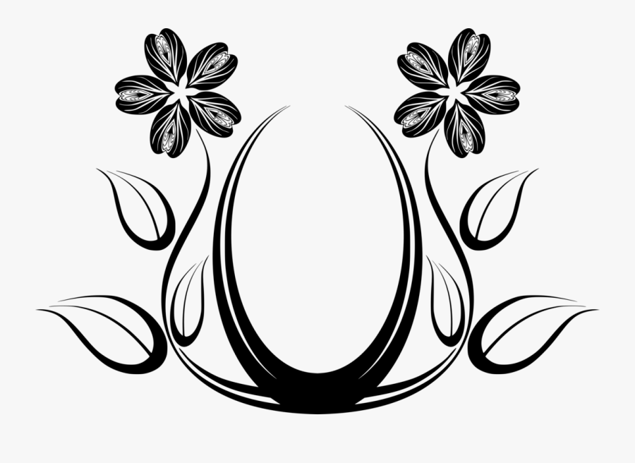 Line Art,plant,flower - Line Art Flower Designs, Transparent Clipart