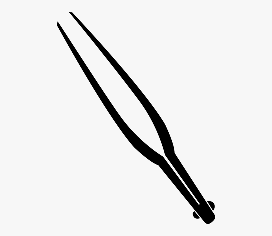 Vector Illustration Of Eyebrow Tweezers For Plucking, Transparent Clipart