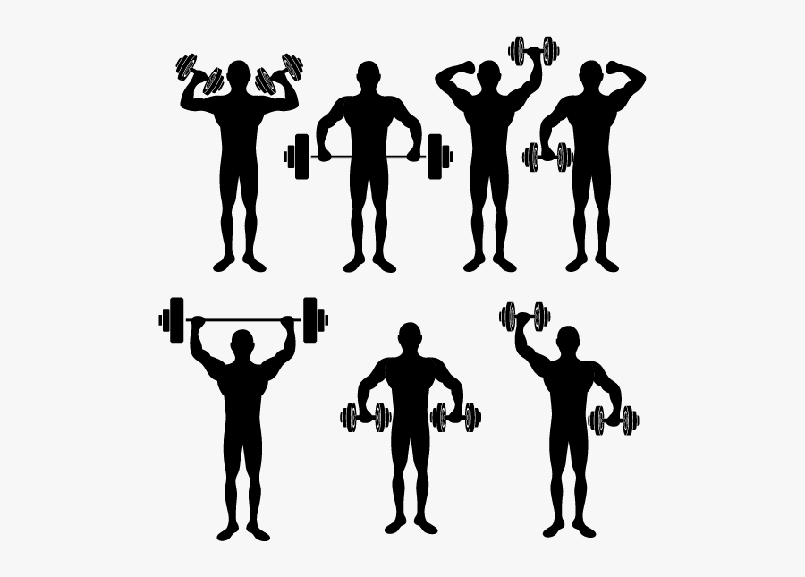 Physical Exercise Physical Fitness Stretching Silhouette - Hypertrophy Vs Strength Results, Transparent Clipart