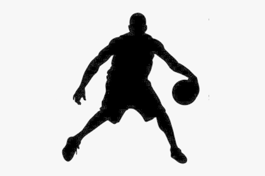 Crossover Dribble Basketball Dribbling - Crossover Basketball Black And White, Transparent Clipart