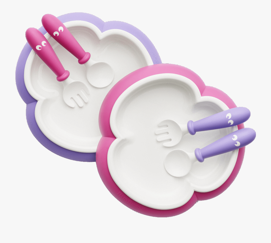 Baby Plate Spoon & Fork, Transparent Clipart