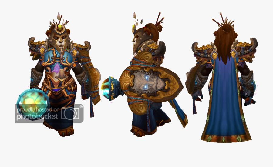 Clip Art Wow Petopia Community View - Female Pandaren Shaman Mog, Transparent Clipart