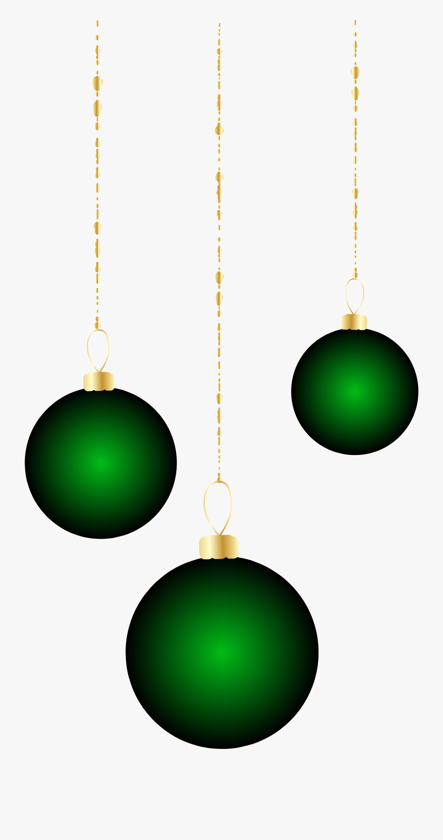 Transparent Christmas Green Ornaments Png Clipart - Clip Art, Transparent Clipart