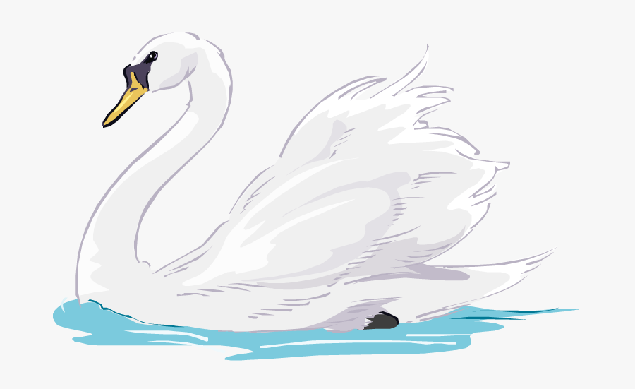 Cartoon Transparent Swan, Transparent Clipart