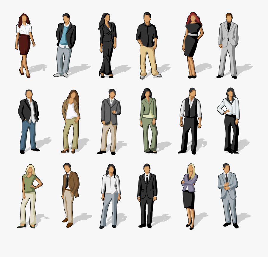 Professional Clipart Buisness - Men Business Casual Attire Clipart, Transparent Clipart