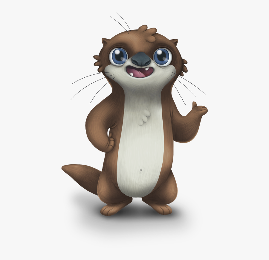 Otis The Otter - Otter Cartoon Png, Transparent Clipart