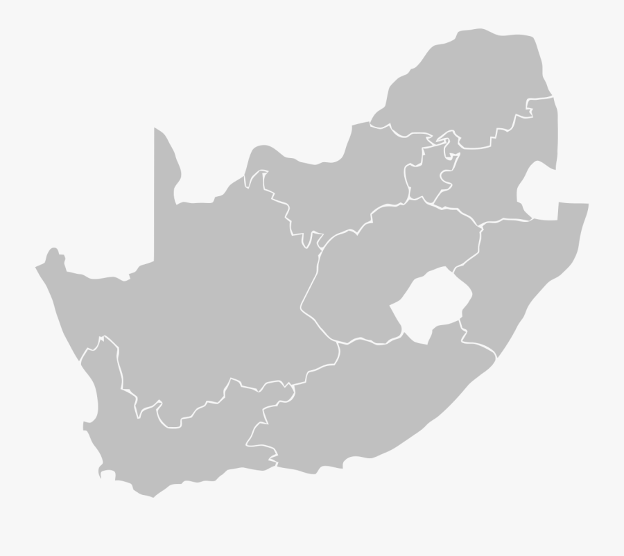 South Africa Map Vector, Transparent Clipart