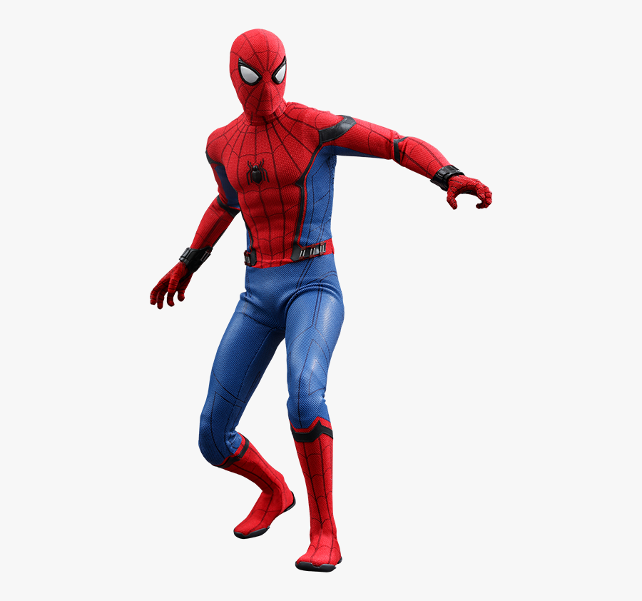 Marvel Spider Man Sixth Scale Figure By - Spider Man Homecoming Full Body, Transparent Clipart