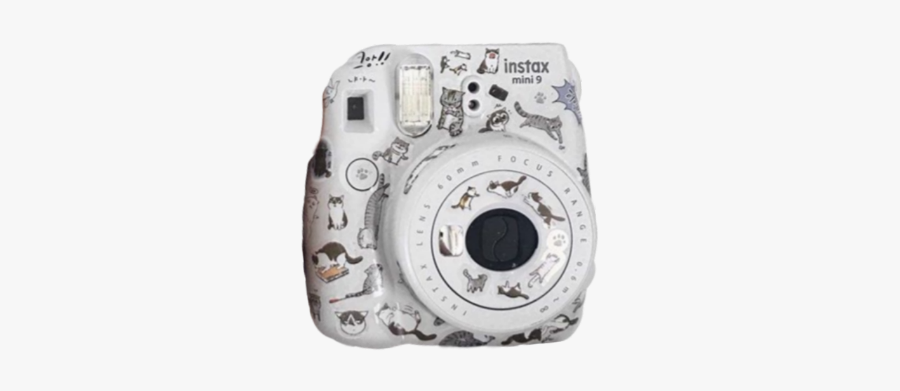 #white #camera #polaroid #cats #aesthetic - Instant Camera, Transparent Clipart