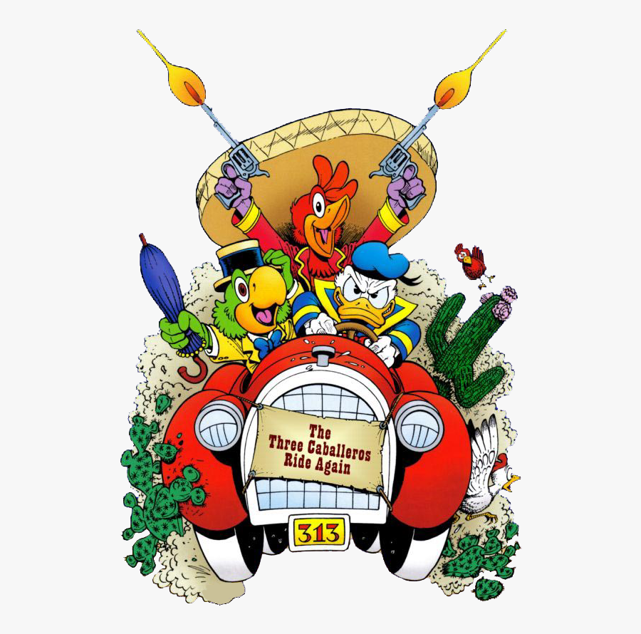 Three Caballeros/saludos Amigos Clipart - Three Caballeros Ride Again, Transparent Clipart
