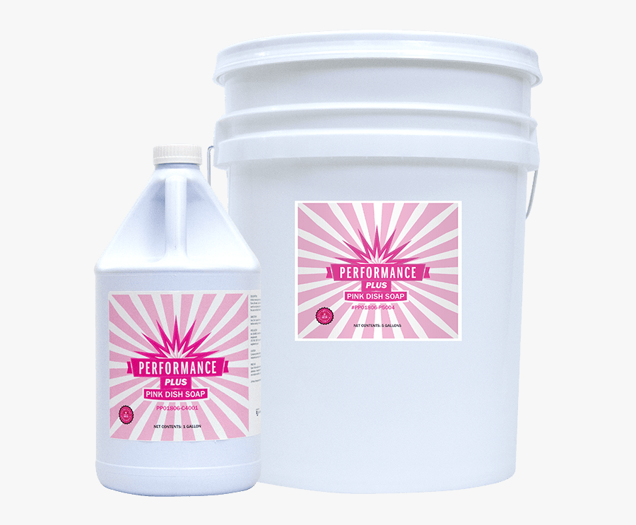 Pink Dish Soap Performance Cleaner - Plastic Bottle, Transparent Clipart
