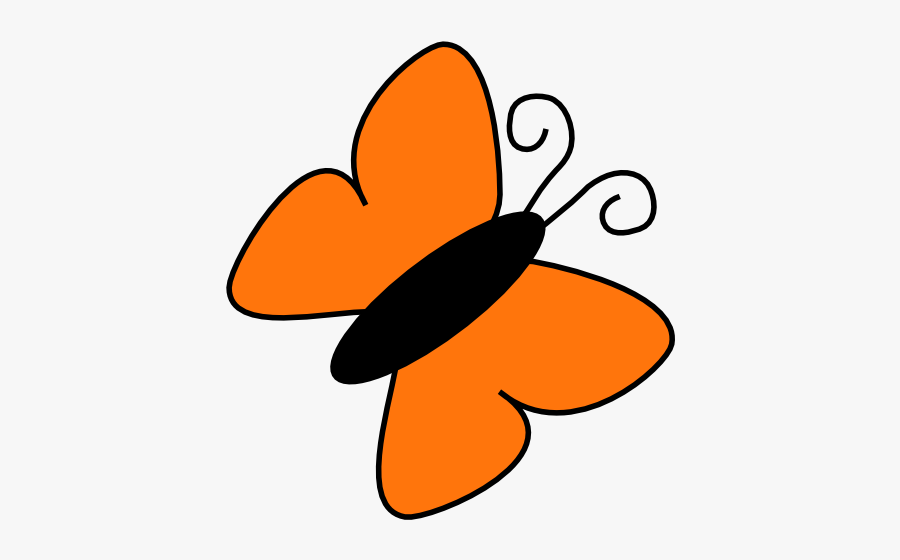 Clip Art Orange Butterfly, Transparent Clipart