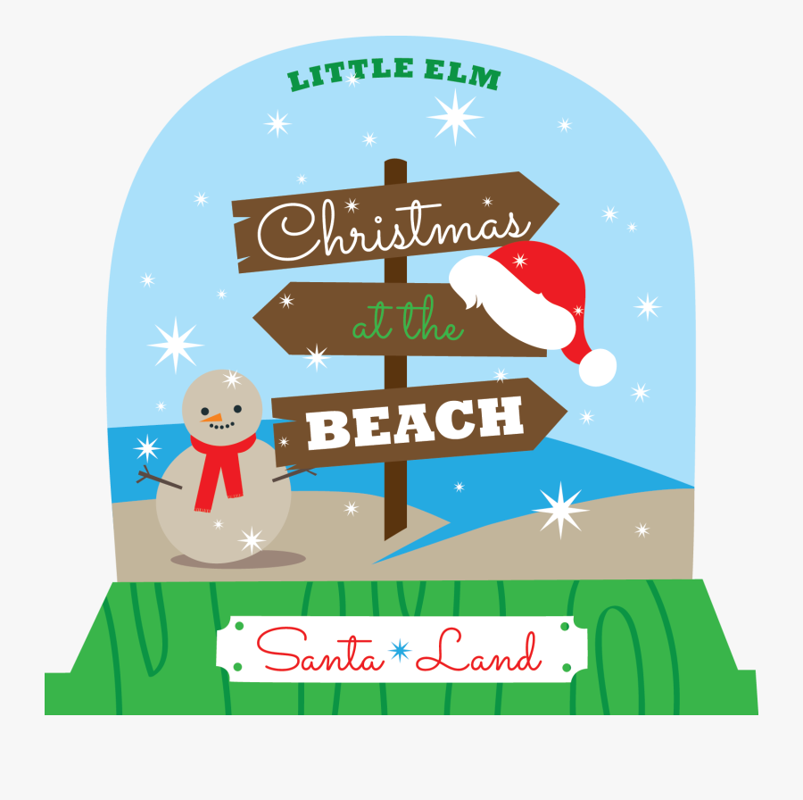 Christmas At The Beach - Christmas At The Beach Png, Transparent Clipart