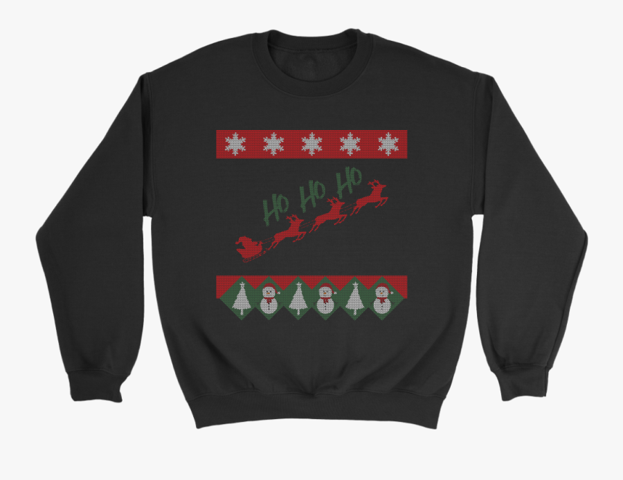 Ugly Christmas Sweater Print Mens Sweatshirt - Sweater, Transparent Clipart